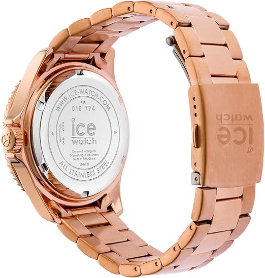 Ice-Watch - ICE steel Blue cosmos rose-gold - Rose-Gold Damenuhr mit Metallarmband - 016774 (Medium)