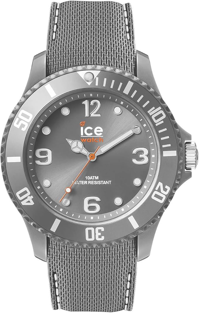 ICE-WATCH - ICE sixty nine Smoke - Graue Herrenuhr mit Silikonarmband - 013620 (Large)