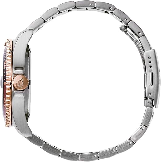 Ice-Watch - ICE steel Chic silver rose-gold - Silbergraue Uhr mit Metallarmband