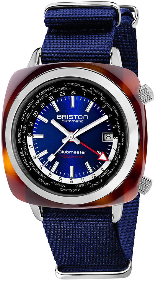 Briston Clubmaster Traveler Worldtime GMT Limited Edition 20842.SA.TW.9.NNB