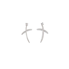 MINI MINI SIZE CROSS EARRINGS