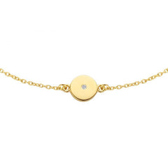 SPIRIT ICONS Pulse Armband - vergoldetes Sterlingsilber mit Diamant