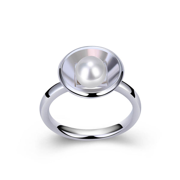 FRITSCH STERLING ZUCHTPERLE WEISS RING