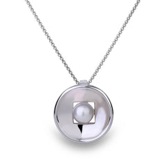 FRITSCH STERLING ZUCHTPERLE WEISS ANHÄNGER