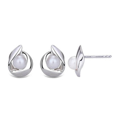 FRITSCH STERLING ZUCHTPERLEN WEISS OHRSTECKER