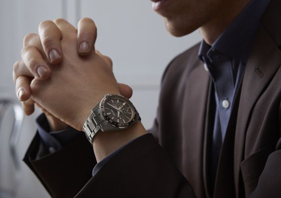 SEIKO Herrenuhr Presage Automatik "Sharp Edged" GMT SPB225J1