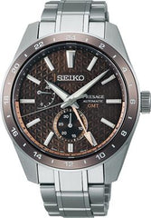 SEIKO Herrenuhr Presage Automatik "Sharp Edged" GMT SPB225J1