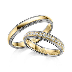 RUBIN Platin 600/- Gelbgold 585/- 0.285 ct.tw, si