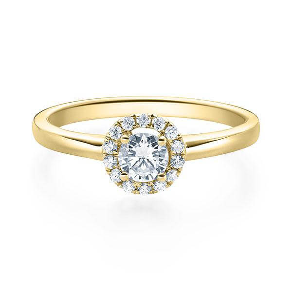 RUBIN Verlobungsring Gelbgold 585/- zus. 0.330 ct