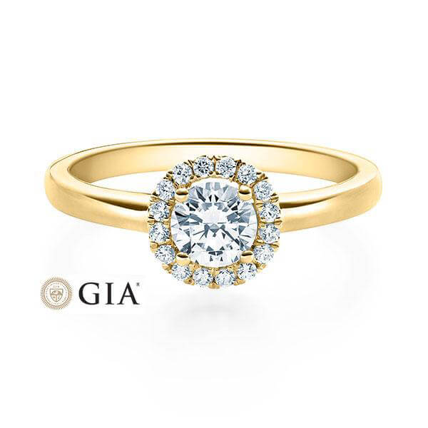 RUBIN Verlobungsring Gelbgold 585/- zus. 0.490 ct