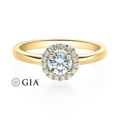 RUBIN Verlobungsring Gelbgold 585/- zus. 0.490 ct