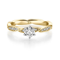 RUBIN Gelbgold 585/- 0.500 ct.tw, si