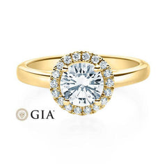 RUBIN Verlobungsring Gelbgold 585/- zus. 0.819 ct