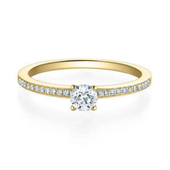RUBIN Verlobungsring Gelbgold 750/- zus. 0.329 ct