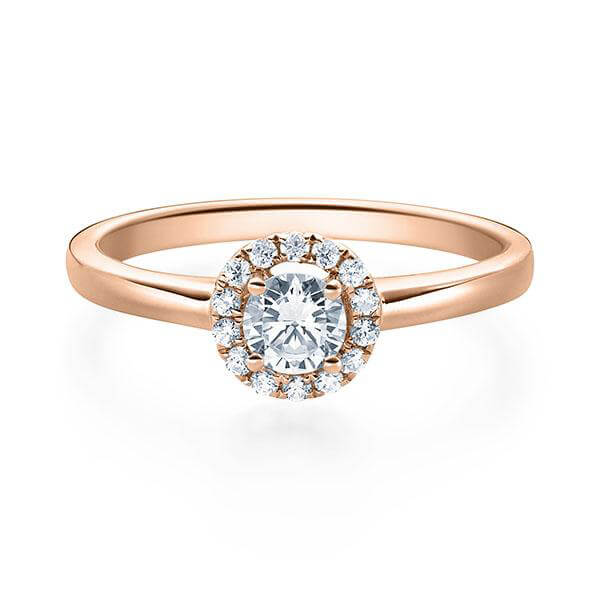 RUBIN Verlobungsring Rotgold 585/- zus. 0.330 ct