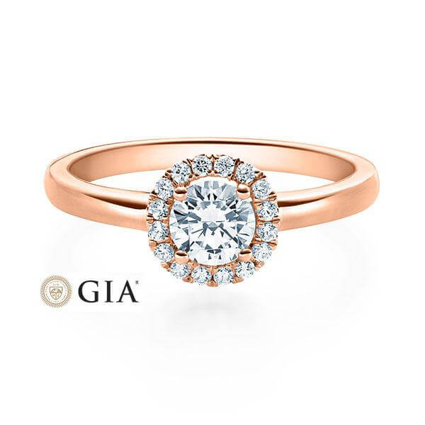 RUBIN Verlobungsring Rotgold 585/- zus. 0.490 ct