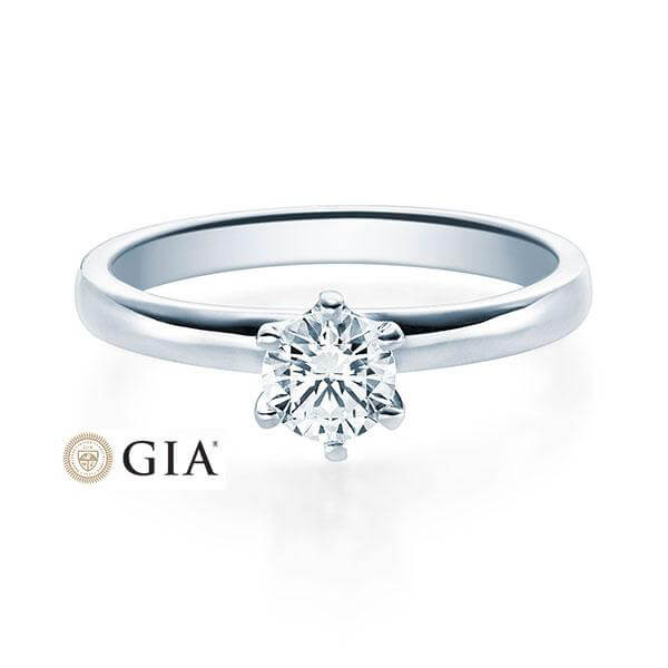 RUBIN Verlobungsring Weißgold 585/- zus. 0.400 ct