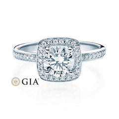 RUBIN Verlobungsring Weißgold 750/- zus. 0.899 ct